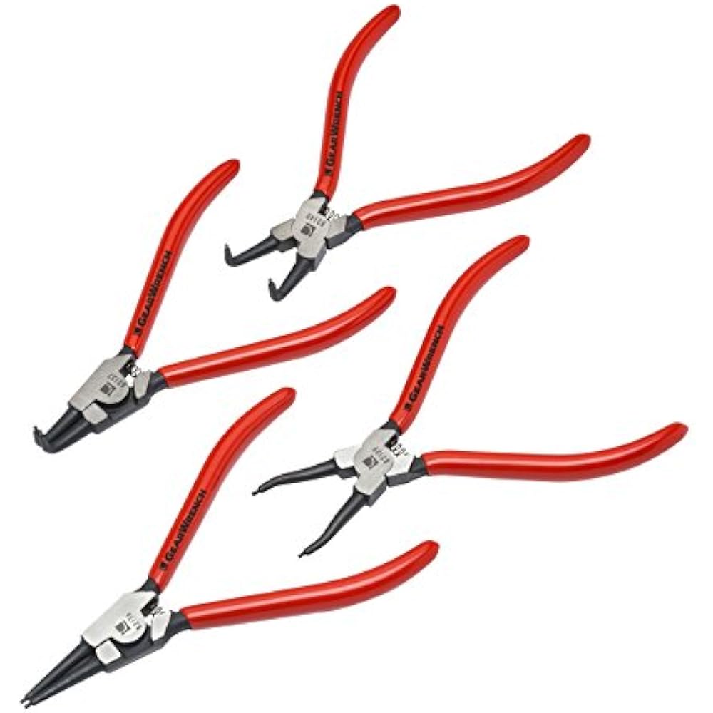 4 Pc. Fixed Tip Internal & External Snap Ring Plier Set, 7" 82150 eBay