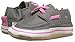 Robeez Girls' Boatin' Betty Slip-on, Boatin' Betty Grey/Pink, 6-12 Months M US Infant