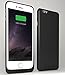 iPhone 6S Plus Battery Case , iPhone 6 Plus Battery Case - 6000mAh External Protective Charging Case Extended Portable Charger Backup Battery Pack Case (Black)