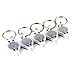 Generic 10 Pack Transparent 22000MCD Mini LED Flashlight Torch Light Lamp Keychain