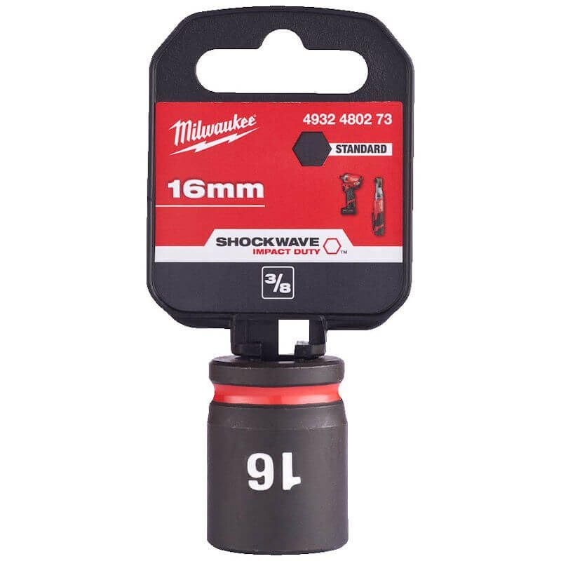Milwaukee 16mm ShockWave Impact Duty 3/8" Drive Impact Socket