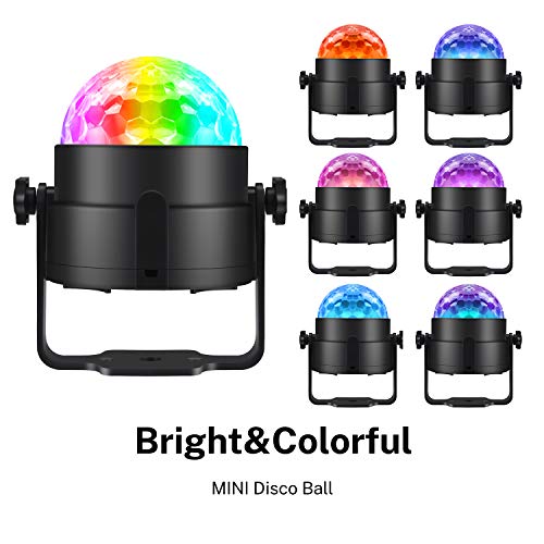 Donner 2 Packs Party Lights, Disco Ball Light with Soundactivated