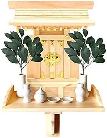 Amazon いい年セット 全部揃ったピッタリサイズの神具一式セット付 一社神棚 中天理 壁掛けセット セット 神棚 モダン シンプル コンパクト 神具セット小 壁掛けセット 神棚 オンライン通販