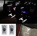 Car Door LED Logo Projector Lights for Tesla Accessory MODEL S/X Accessory Wireless Welcome Emblem Lamp Ghost Shadow Courtesy Step Lights 3D Shadow Lights Puddle lights 2 Pack