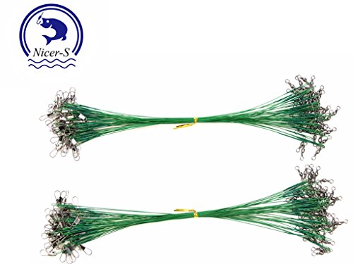 Fishing Trace Lures Leader 100 Pcs Stainless Steel Wire Leaders |  Desertcart Gibraltar