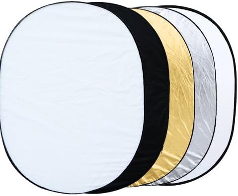 Katomi 35 x 47 inch 5 in 1 Photography Studio Multi Photo Collapsible Light Reflector Oval 90 x 120cm ¡­