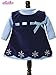 Sophia's 2 Piece Winter Velour Snowflake Embroidered Dress and Striped Long Sleeve Shirt for 15 Inch Dolls, Navy