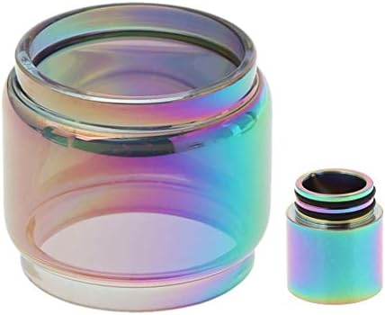 TFV12 Prince 8ml Extended Replacement Bulb Glass + Rainbow Drip Tip DIY Atomizer