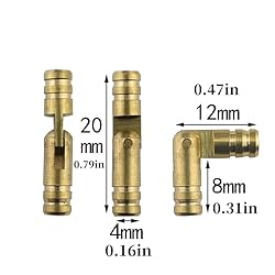 20pcs Invisible Brass Barrel Hinges, Small Hinges