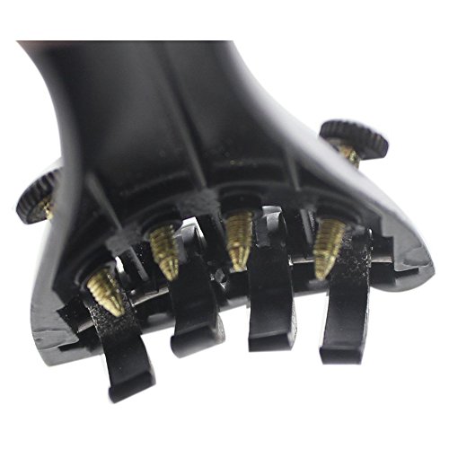 Algol - 3/4 4/4 Violin Fiddle Tailpiece Hill Style with 1pcs Tailgut Tailcord 4 Fine Tuners Aluminum Alloy Durable Strong