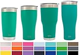 Simple Modern Cruiser Vacuum Insulated 30oz Tumbler - Double-Walled 18/8 Stainless Steel Hydro Travel Mug with Lid - Sweat Free Coffee Cup - Powder Coated Flask - Emerald Green