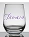 Name Decal. Choose the color and font. 1 inch tall. Perfect for wine glasses, computer case, water bottle, etc. Purchase additional decals using drop down menu SAVE! Metallic and Glitter Vinyl