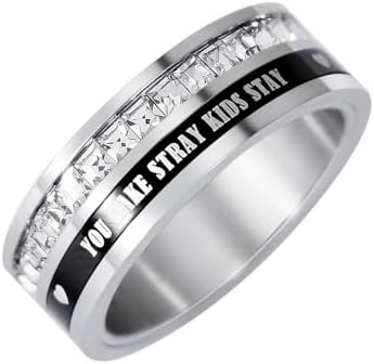 Amazon.com: X9H8N9 Skz Ring Stray Inspired Merch Jewelry Stay Fans