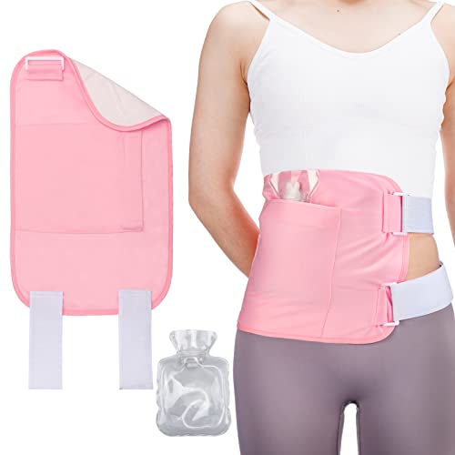 Castor Oil Pack Wrap with Hot Water Bottle Reusable Organic Castor Oil