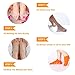 (4PC) Moisturizing Socks,Heel Spa Socks, Soft Gel Socks Inner Lining Infused with Essential Oils and Lotions -Best for Cracked Heel,Rough Calluses,Soften Dry feet/for Women & Men. (Black & Orange)
