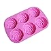 Combo 2 pack molds Large Rose and Large Tulip Silicone Cake, Ice Cube,Chocolate Soap Tray Mold Party maker (Ships From USA)