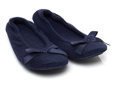 dearfoam terry ballerina slippers