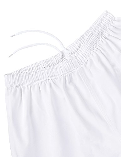 image for FitsT4 Sports FitsT4 Karate Pants - Cotton Martial Arts Elastic Waist 