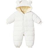 Ilyboz Infant Toddler Snowsuit Cute Baby Bear Suit Newborn Winter Coat Warm Hooded Jumpsuit for Boys Girls