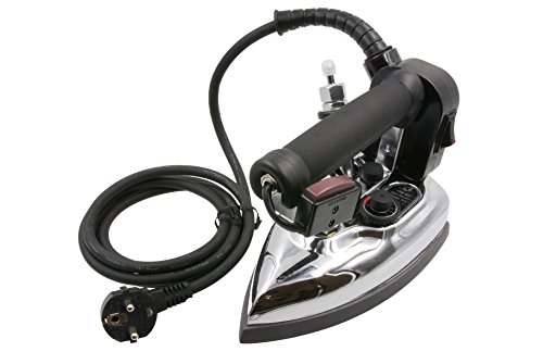 220 Volt Iron - Silver Star Bottle Steam Iron ES-85 Gravity Feed Steam Iron with Non-Stick Laminate Sole Plate, Demineralizer (220 Volt)