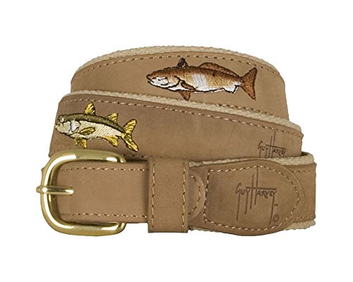 Guy-Harvey-Leather-Belts-Backcountry-Slam-Size-42-Khaki