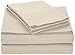 Amazon Basics Lightweight, Wrinkle-Free, Breathable Microfiber 4 Piece Bed Sheet Set with 14-Inch Deep Pockets, Full, Beige, Solid