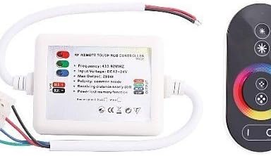 JIN@ 216W Wireless RF Touching RBG LED Strip Controller with Receiver (DC 12~24V)