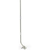CeKay Outdoor Antenna/Weather Station Adjustable Mounting Pole with Extension Universal Mount Brackets - Easy Installation, Solid Structure, Weather Proof (1" Diameter, 49 1/2" Arm Length)