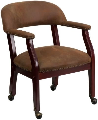 MFO Bomber Jacket Brown Luxurious Conference Chair with Casters