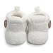 Witspace Newborn Infant Baby Boys Girls Winter Warming Booties Toddler Kids Soft Sole Prewalker Shoes (0-6 Months, White)