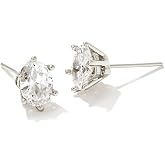 Kendra Scott Cailin Crystal Stud Earrings in White Crystal, Fashion Jewelry for Women