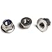 FullerKreg (Pack of 10) M8 x 1.25 DIN 6926 Hex Flange Nylon Insert Lock Nuts, 18-8 Stainless Steel 304, Bright Finish