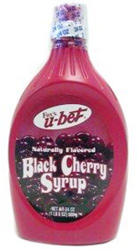 Fox U-Bet Black Cherry Syrup, 20 Ounce