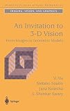 An Invitation to 3-D Vision: From Images to Geometric Models (Interdisciplinary Applied Mathematics)