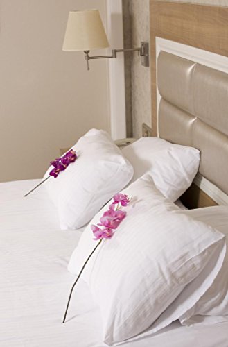 Polycotton Bulk Pack of 12 Standard Size Pillowcases, 200 Thread Count, 20"x30" White, Fits 20" X26", 1 Dozen, Ideal for Physical Therapy Clinics, Hotels, Camps, Parties & Even Chair Covers