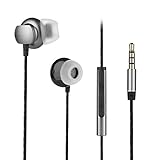 COSPOR Wired Earphones,Hands-free Noise Cancelling headphones with Microphone and Volume Control-Black