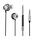 COSPOR Wired Earphones,Hands-free Noise Cancelling headphones with Microphone and Volume Control-Black