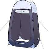 Leader Accessories Pop Up Shower Tent Dressing Changing Tent Pod Toilet Tent 4' x 4' x 78"(H) Big Size (1Grey)