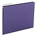 Smead Hanging File Folder with Tab, 1/3-Cut Adjustable Tab, Letter Size, Purple, 25 per Box (64023)
