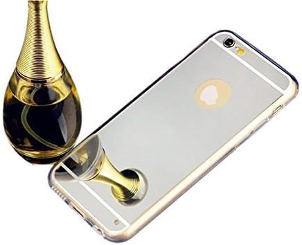 TRENDWEARZ iPhone 7 Mirror Case Cover Luxury Shiny Soft TPU Rubber Bumper Mirror Silicone Rubber Anti-Scratch Bumper Protective Back Case Cover for iPhone 7 4.7 inch (IPHONE 7, SILVER)