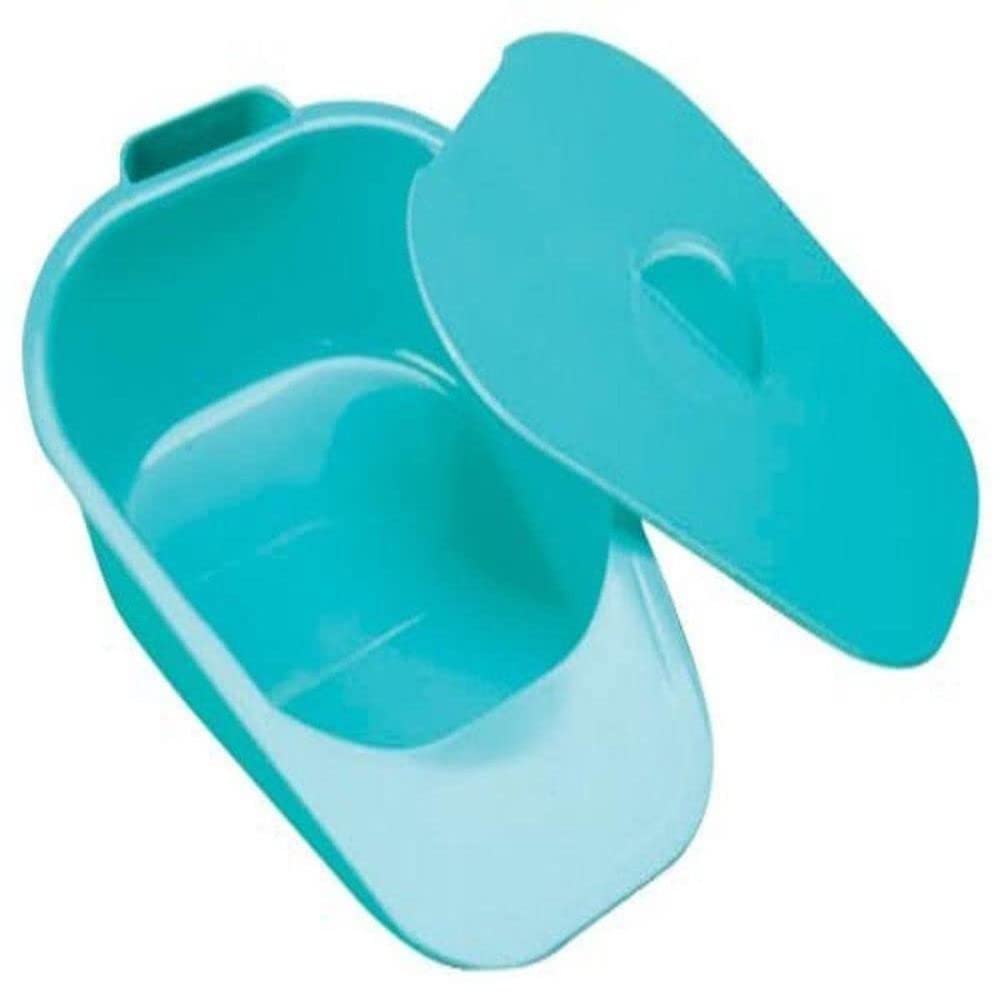NRS Healthcare Adult Slipper Bed Pan With Lid