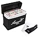 L'ÉMOUCHET 81 Colors Art Markers, Dual Tips Alcohol Markers with Carrying Case, Artist Glove, Marker Pad and Color Card, Drawing Markers for Coloring, Marking, Drawing and More