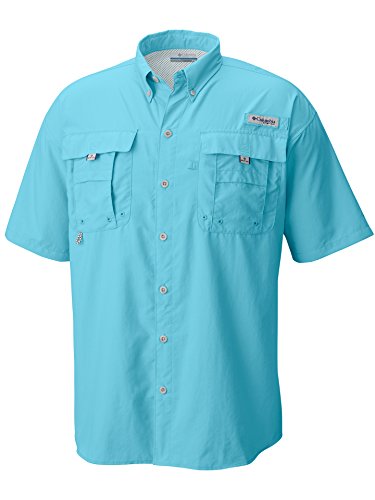 Columbia Men's PFG Bahama II Short Sleeve Shirt, Coastal Blue, XX-Large