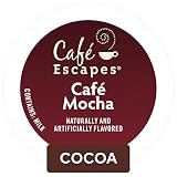 Cafe Escapes, Cafe Mocha Coffee Beverage, Single-Serve Keurig K-Cup Pods, 72 Count (3 Boxes of 24 Pods)