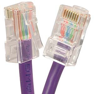4Ft Cat.6 Non-Boot Patch Cable Purple