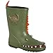 Kidorable boys Dinosaur rain boots, Green, 10 M US Toddler