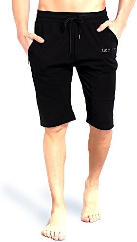 UDOARTS Men's Ponte Training Shorts (Black, Large)