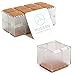 Flexible Silicone Chair Leg Floor Protectors (16 Pack) | Square Caps with Felt-Padded Backing, Designed To Fit Chair Table Legs and Prevent Damage To Floors