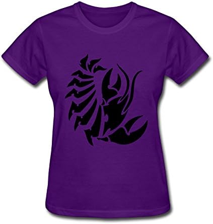 Ruiyinji Cancer Women's Short Sleeve Crew Neck T ShirtSize S Color Purple