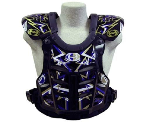 HRP Flak Jak IMS kids Chest Protector motocross chest protector blue gold kids 95-125 lbs